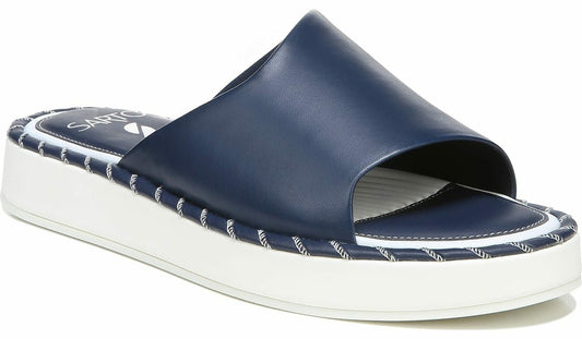 Franco Sarto Sarto Zoe Slide Sandal Navy Leather